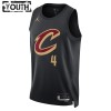 Barn Cleveland Cavaliers Tröja Evan Mobley 4 Jordan 2022-23 Statement Edition Svart Swingman